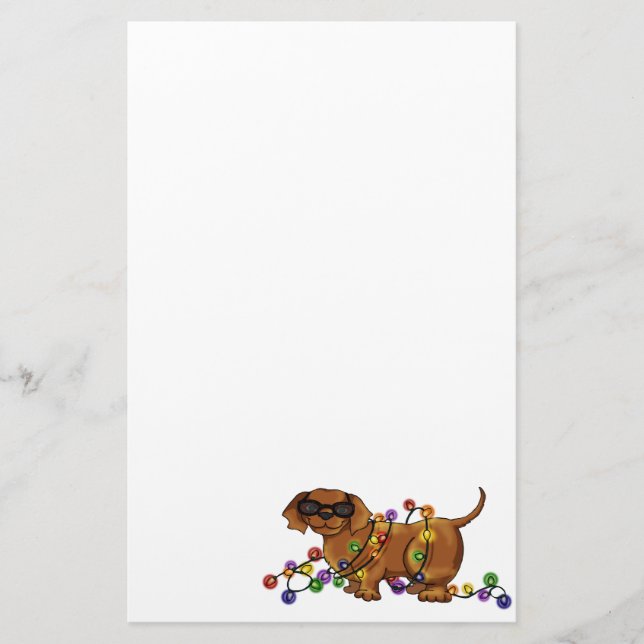 Papelaria Cão brilhante (Frente)