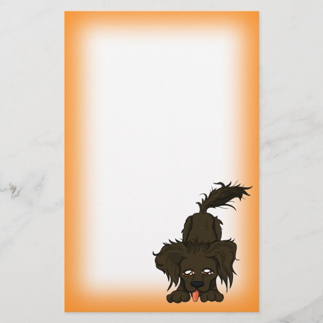 Papelaria Cão empoeirado (Frente)