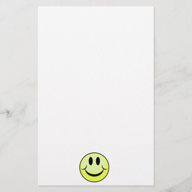 Papelaria cara de sorriso de bola de golfe (Frente)