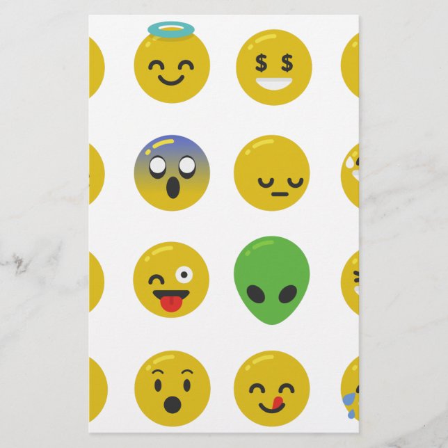 Papelaria Cara feliz Emoji (Frente)