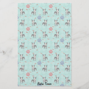Papelaria Caricatura Boston Terrier