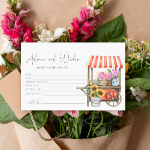 Papelaria carrinho de flores - chá de panela de conselhos e 