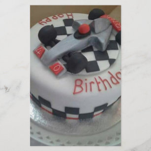 Papelaria carro de competência do feliz aniversario