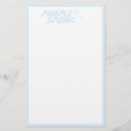 Papelaria Carta branca azul para pequenas empresas