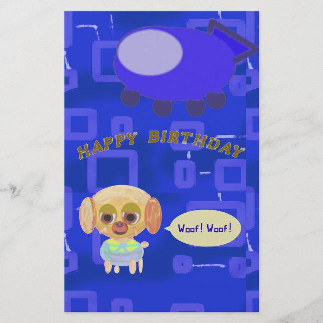Papelaria Carta de Aniversário (Frente)