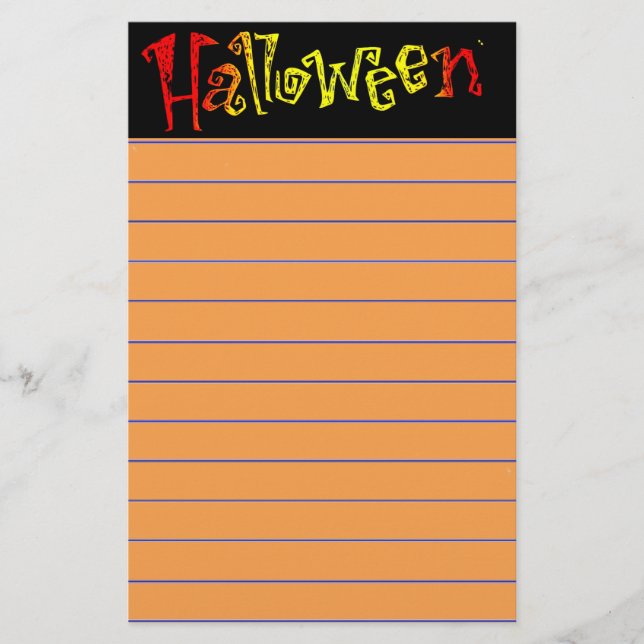 Papelaria Carta de Halloween (Frente)