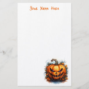 Papelaria Carta De Jack-O-Lanterna Inocente