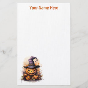 Papelaria Carta De Jack-O-Lanterna Inocente