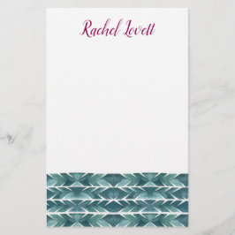 Papelaria Carta de Textura de Cactus Verde