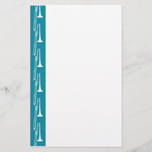 Papelaria Carta de Trombone Azul