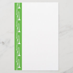 Papelaria Carta de Trombone Verde