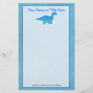 Papelaria Carta Dino Azul