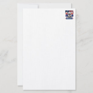 Papelaria Carta do Herói Americano Schnauzer