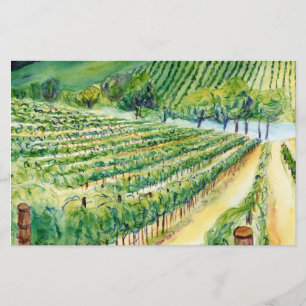 Papelaria Carta do Vineyard da Califórnia