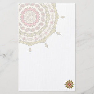 Papelaria Carta Dourada Mehndi Fantasy