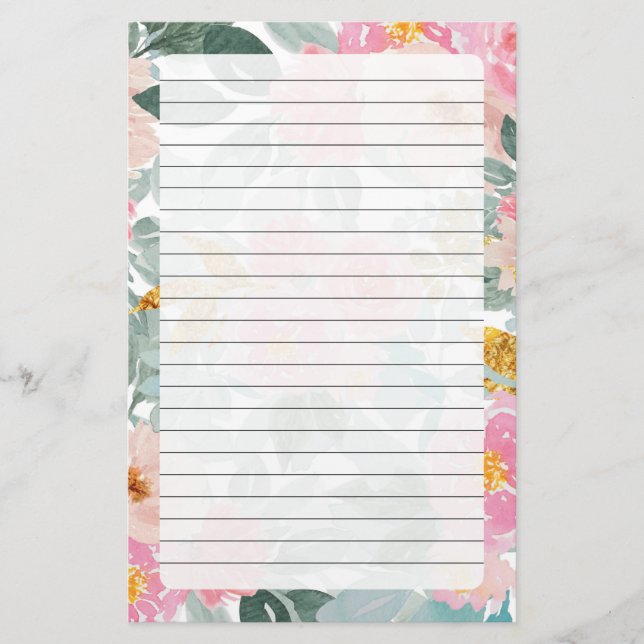Papelaria Carta Floral (Frente)