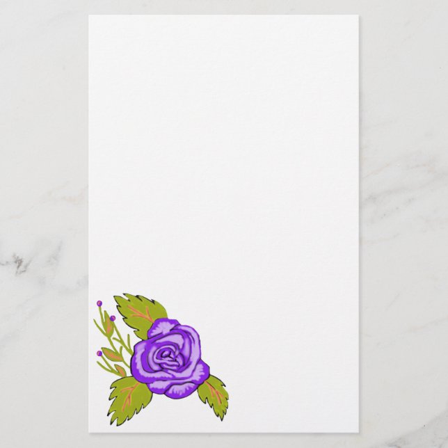Papelaria Carta Fuchsia Rosa (Frente)