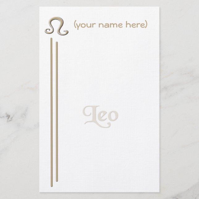 Papelaria Carta Leo (Frente)