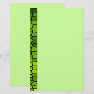 Papelaria Carta Mosaica Verde