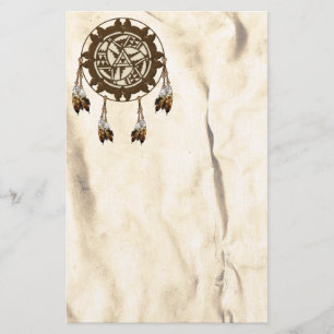Papelaria Carta Nativa Americana Mandala