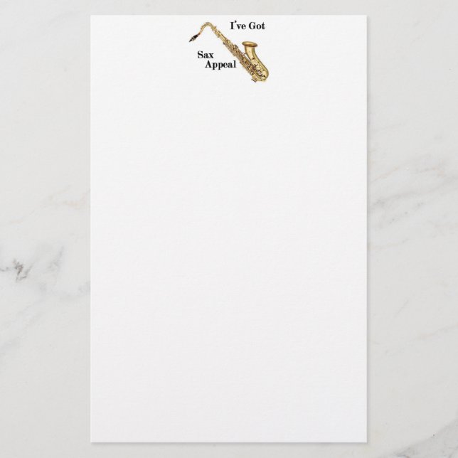 Papelaria Carta Saxofônica (Frente)
