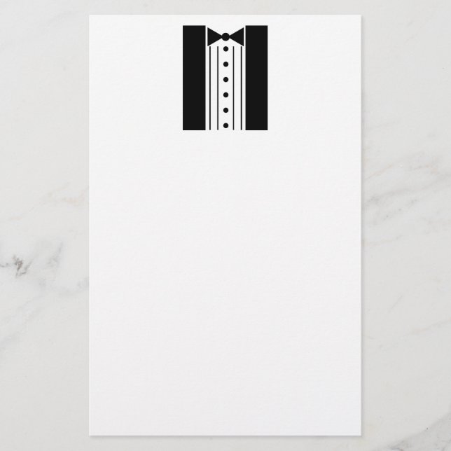 Papelaria Carta Tuxedo (Frente)