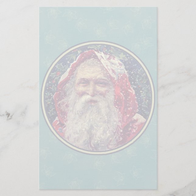 Papelaria Carta Vintage Santa Claus (Frente)
