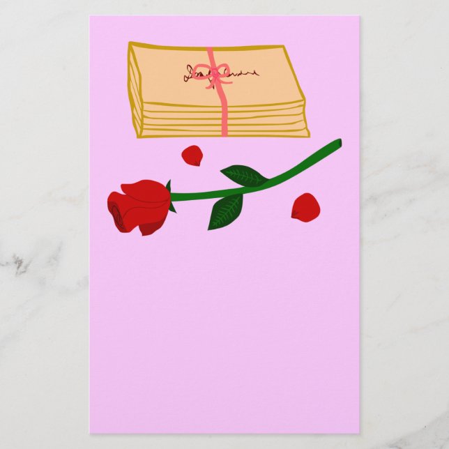 Papelaria Cartas de Amor Românticas (Frente)