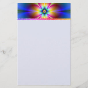 Papelaria Cartaz Colorida Neon Daisy