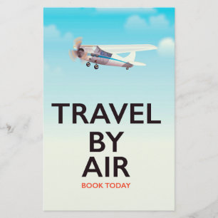 Papelaria Cartaz de viagem aérea