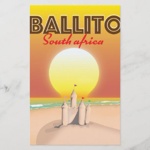 Papelaria Cartaz de viagem da África do Sul em Ballito