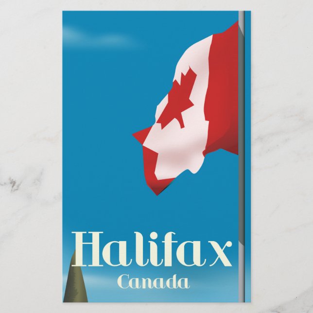 Papelaria Cartaz de viagem Halifax Canadá (Frente)