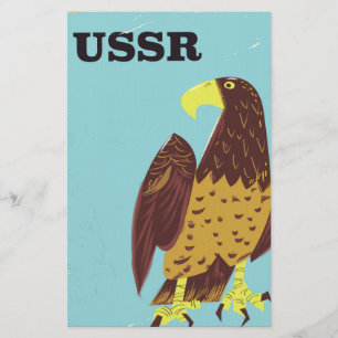 Papelaria Cartaz de viagem vintage USSR Eagle