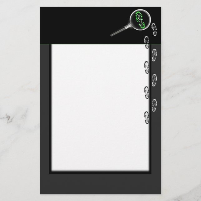 Papelaria Cartaz do Investigador da Cena do Crime (Frente)