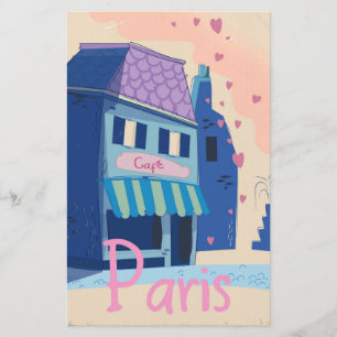 Papelaria Cartoon vintage Rua Paris
