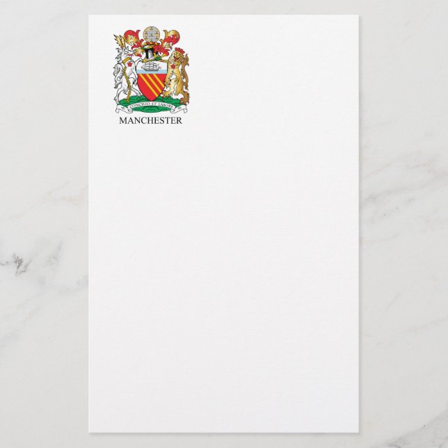 Papelaria Casaco de armas de Manchester (Frente)