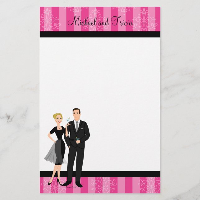 Papelaria Casal na moda Martini (Frente)
