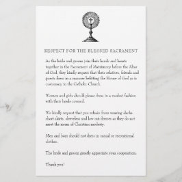 Papelaria Casamento católico - Desenho modesto da Igreja par