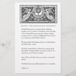 Papelaria Casamento católico - Desenho modesto da Igreja par