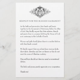 Papelaria Casamento católico - Desenho modesto da Igreja par