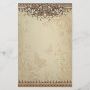 Papelaria Casamento com o local de Beige Vintage