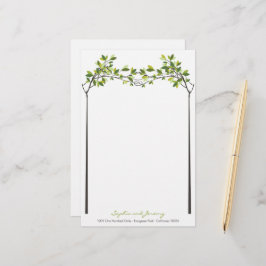 Papelaria Casamento de Verão com Árvores de Amor sem Legenda