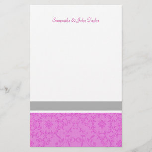 Papelaria Casamento Personalizado De Papéis de carta - Obrig
