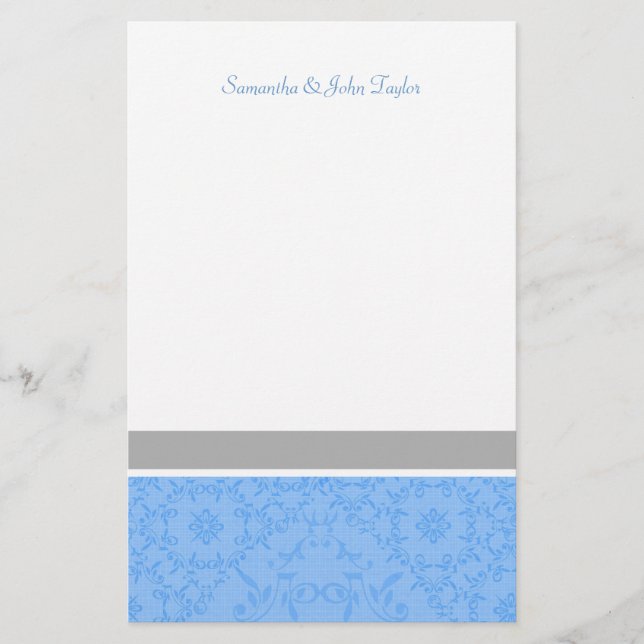 Papelaria Casamento Personalizado De Papéis de carta - Obrig (Frente)