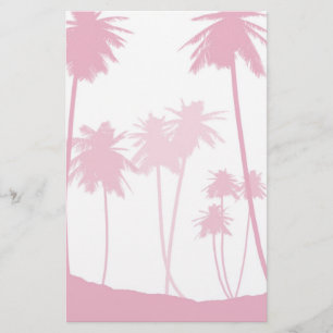 Papelaria Casamento Tropical de Palmeiras Rosa