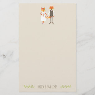 Papelaria Casas de Raposas de Madeira Personalizadas