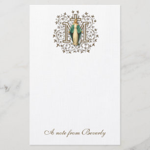 Papelaria Católica Abençoada Virgem Maria Cruel Religiosa