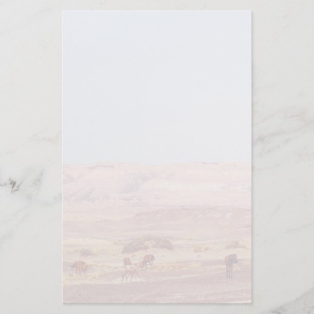 Papelaria Cavalos do Deserto Americano P8670 (Frente)