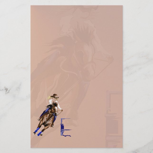 Papelaria Cavalos Rock2 stationery_vertical.v2. do tambor (Frente)