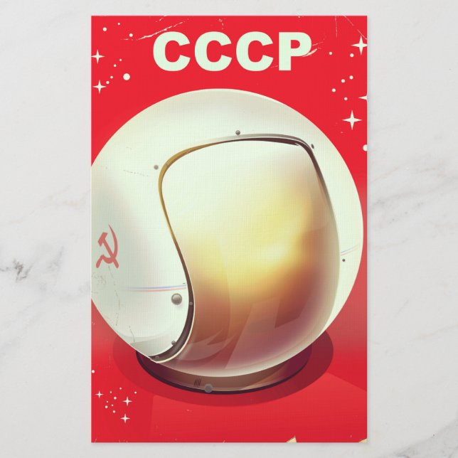 Papelaria CCCP vintage Red Soviage poster (Frente)